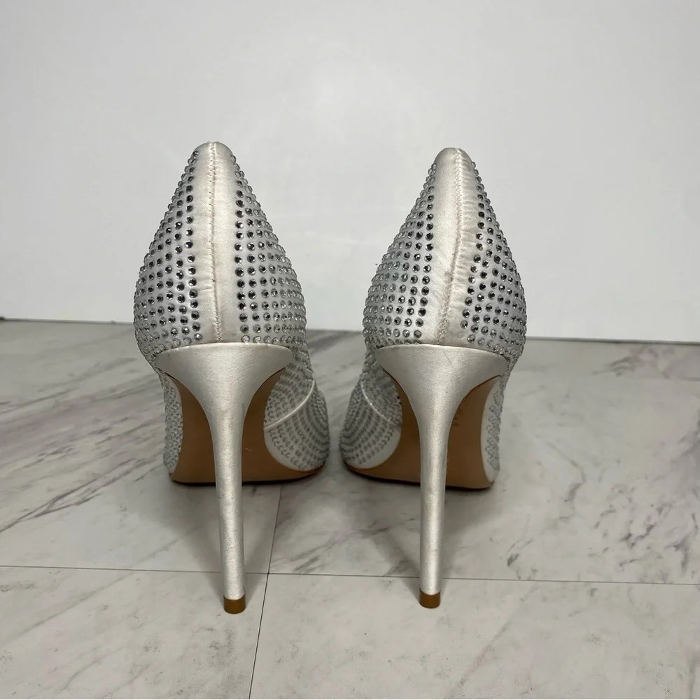 Schutz Lou Crystal Pointy Toe Pump 9B